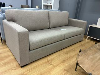 Sofá 3 plazas marrón 210 cm – Cómodo y elegante