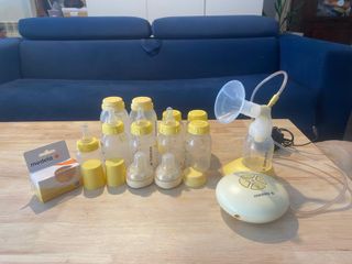 Lote Sacaleches Medela Swing + 10 Botes