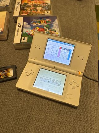 Nintendo DS con 5 juegos
