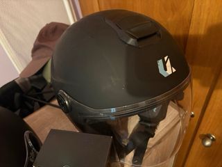 Lote 2 cascos moto + intercomunicador