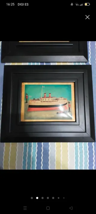 Cuadros vintage coche y barco