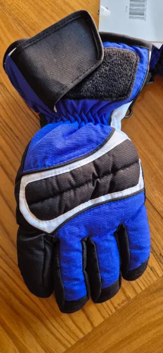 Guantes de Nieve Azules y Negros 7-7.5
