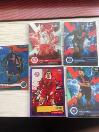 Cromos de fútbol numerados Topps