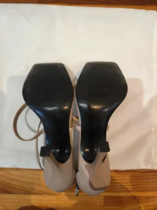 Sandalias Mango Talla 39 Beige