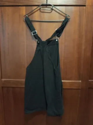 Salopette Stradivarius nera in jeans taglia M