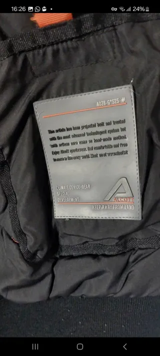 Chaqueta Invierno ALCOTT Negra