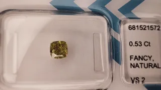 Diamante Amarillo Cushion