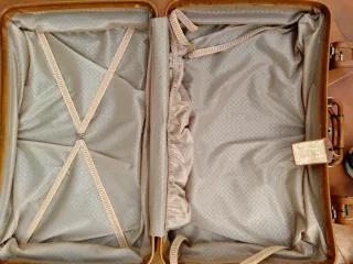 Maleta antigua de cuero marrón Gladiator