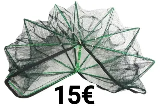 Red de pesca plegable para cangrejos