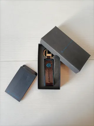 Portachiavi Piquadro in pelle