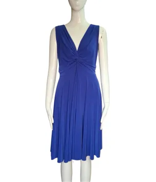 Vestido azul eléctrico "Silver Fashion".