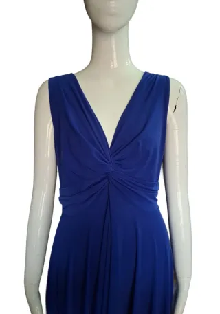 Vestido azul eléctrico "Silver Fashion".