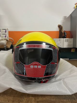 Casco Moto Gecco Amarillo Talla L
