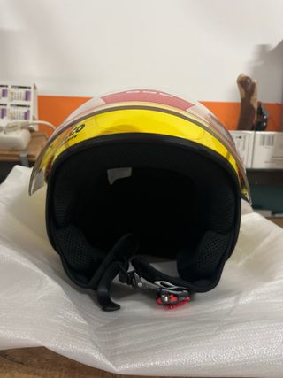 Casco Moto Gecco Amarillo Talla L