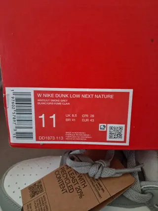 Scarpe Nike Dunk Low Grigio Bianco