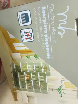 Scarpiera pieghevole Mastro Bianco