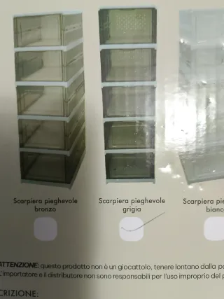 Scarpiera pieghevole Mastro Bianco