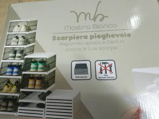 Scarpiera pieghevole Mastro Bianco