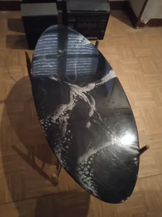 Mesa Centro Ovalada Antigua