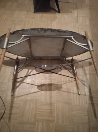 Mesa Centro Ovalada Antigua