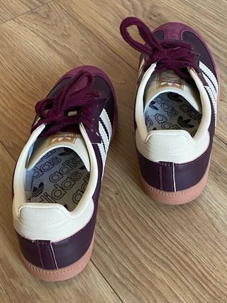 Adidas Samba Mujer Morado y Beige