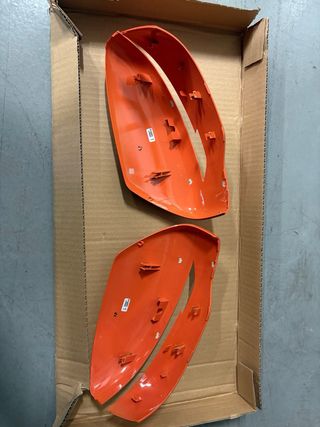 Carcasa Retrovisor Nissan Juke F15 Naranja y azul