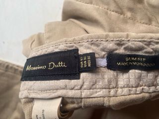 Pantalón Massimo Dutti Hombre Beige