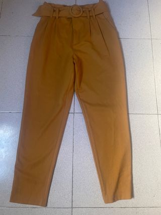Pantalones mujer color naranja