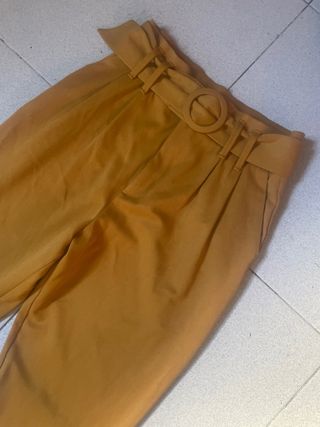 Pantalones mujer color naranja