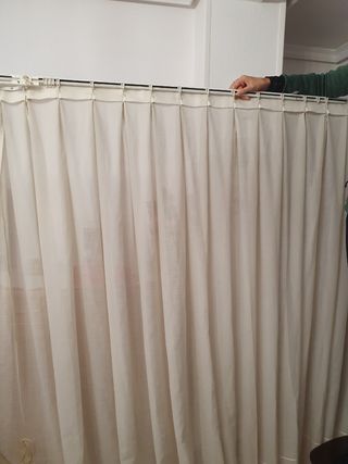 Cortina blanca 175x248 totalmente confecionada