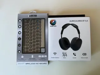 Tastiera wireless e cuffie Bluetooth