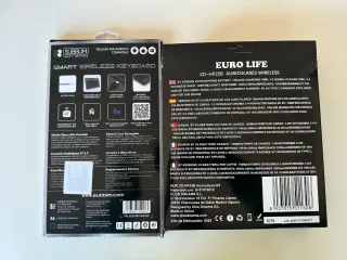 Tastiera wireless e cuffie Bluetooth