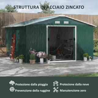 Casetta da Giardino 12.4m² con Fondazione, 4 Prese