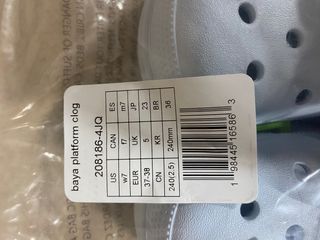 Crocs plataforma Azul cielo Talla 37-38