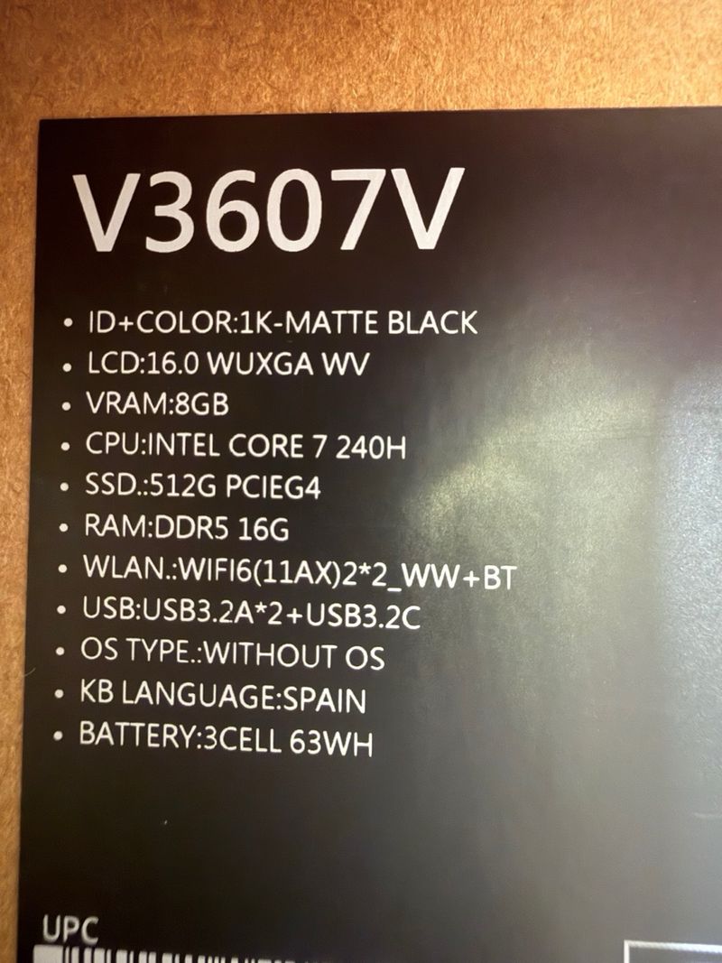 Portátil Gamer ASUS V16 afbeelding 2