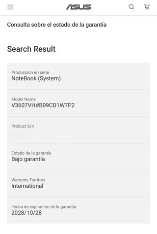 Portátil Gamer ASUS V16