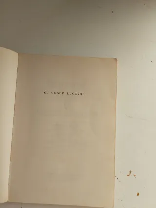 El conde lucanor.
