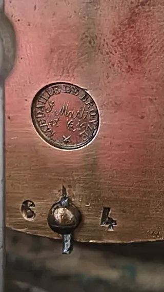 Reloj de ormolu de J.Marti Pieza Única