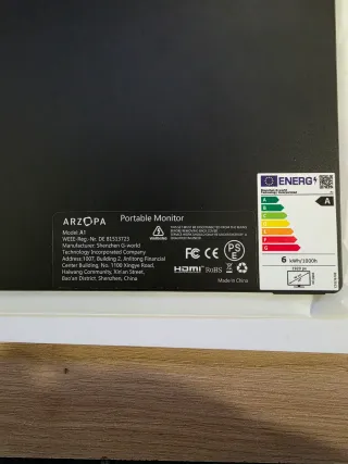 Monitor Portátil ARZOPA 15.6 FHD IPS