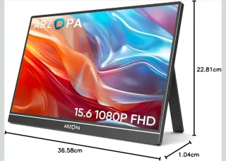 Monitor Portátil ARZOPA 15.6 FHD IPS