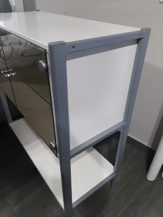 Aparador consola cristal metal Ikea