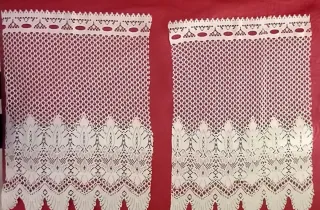 Tenda finestra pizzo bianco