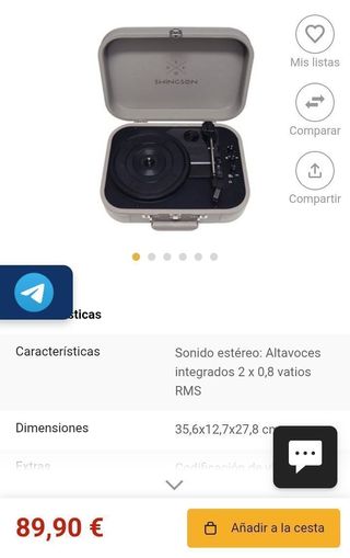 Tocadiscos Swingson On Stage Deco Bluetooth