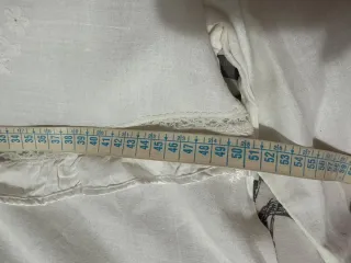 Camicia da notte vintage ricamata in lino