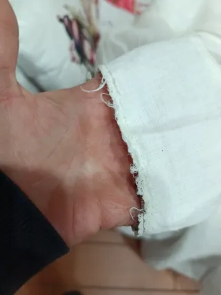 Camicia da notte vintage ricamata in lino