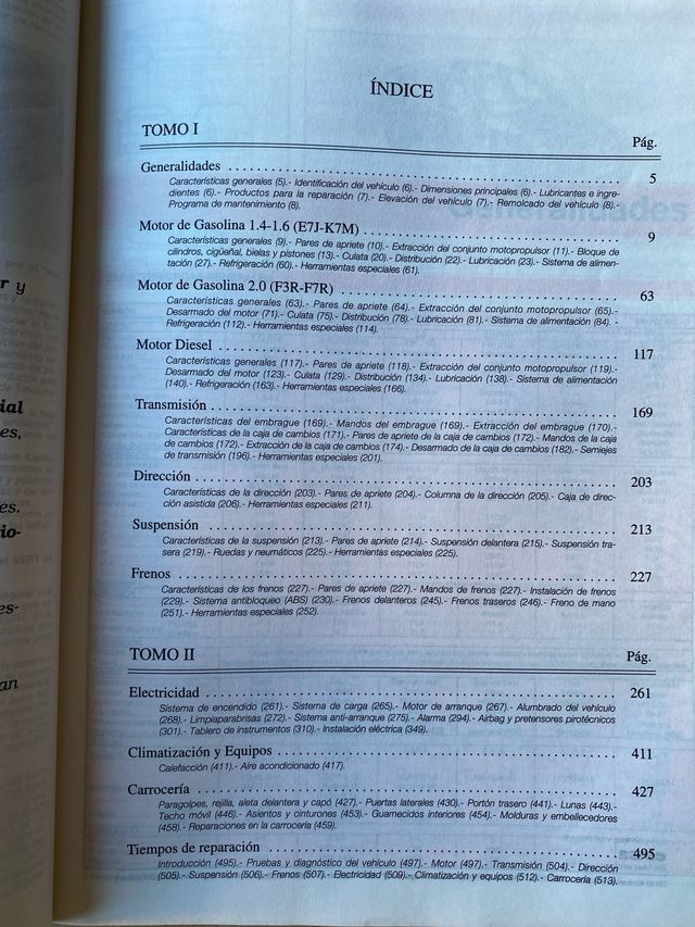 Manual Taller Renault Mégane 1997