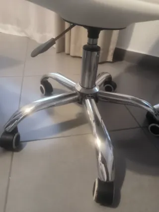 Juego de 2 sillas de escritorio blancas