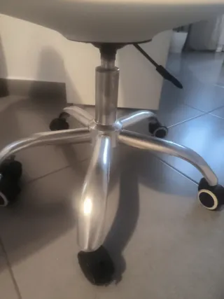 Juego de 2 sillas de escritorio blancas