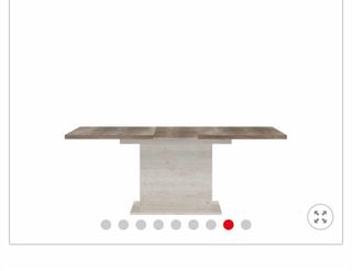 Mesa comedor extensible madera y metal