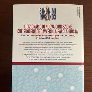 Dizionario sinonimi e contrari Paravia